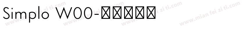Simplo W00字体转换